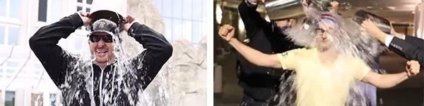 Хельмут и Эсфандиари обливаются ледяной водой