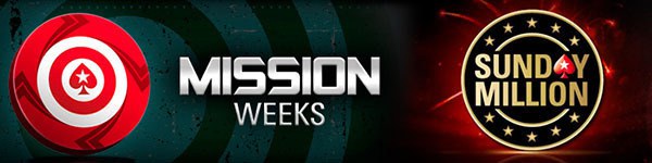 Юбилейный Sunday Million и новый этап Mission Week от PokerStars