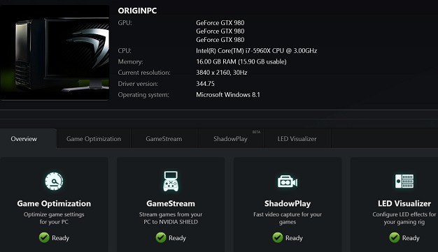 GeForce Experience Software