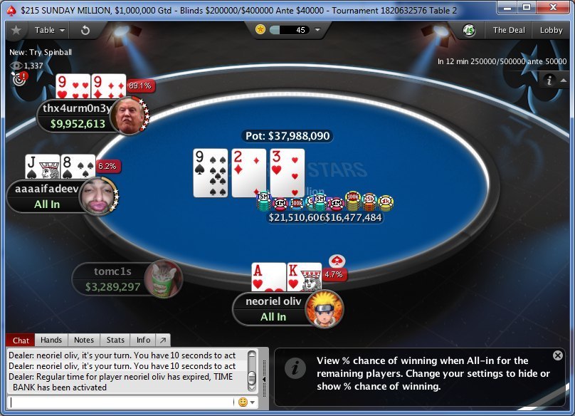 финальный стол