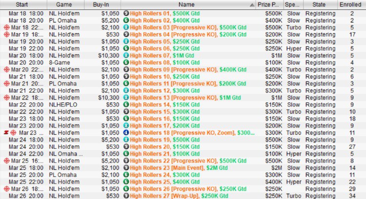 турнирная серия хайроллеров