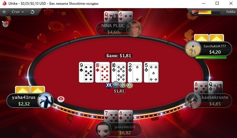 шоутайм холдем