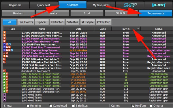бесплатные турниры