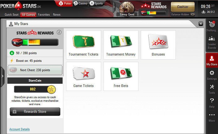 рейк на покерстарс