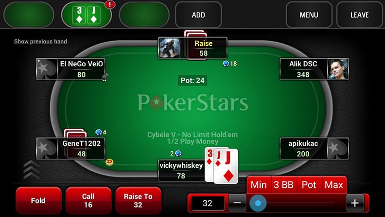 Pokerstars lobby