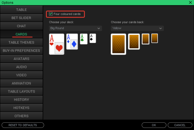 рубашки карт и колоды карт