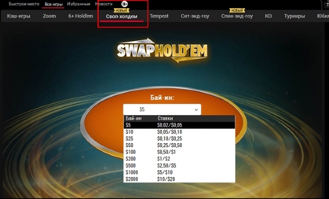 свап холдем